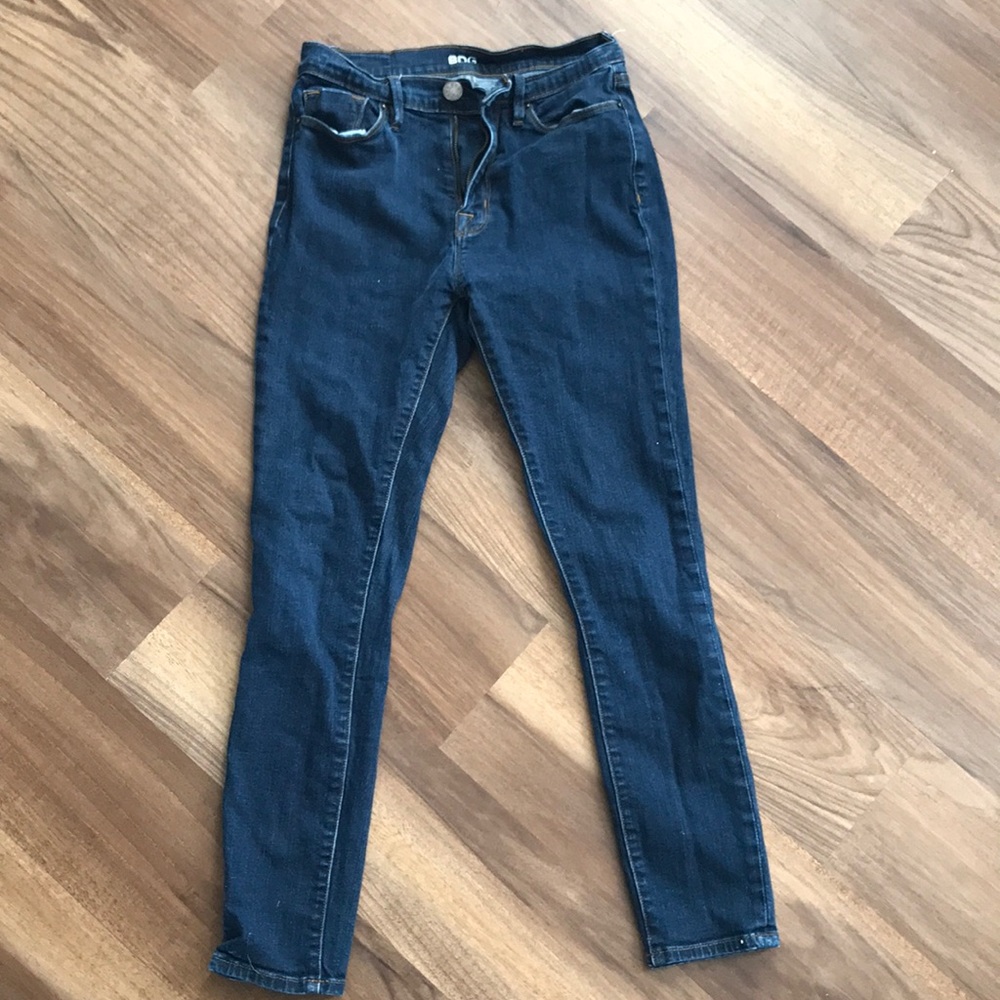 Urban Outfitters high waisted, skinny dark jeans.